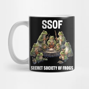 Funny Frogs Secret Society Of Frogs Mug